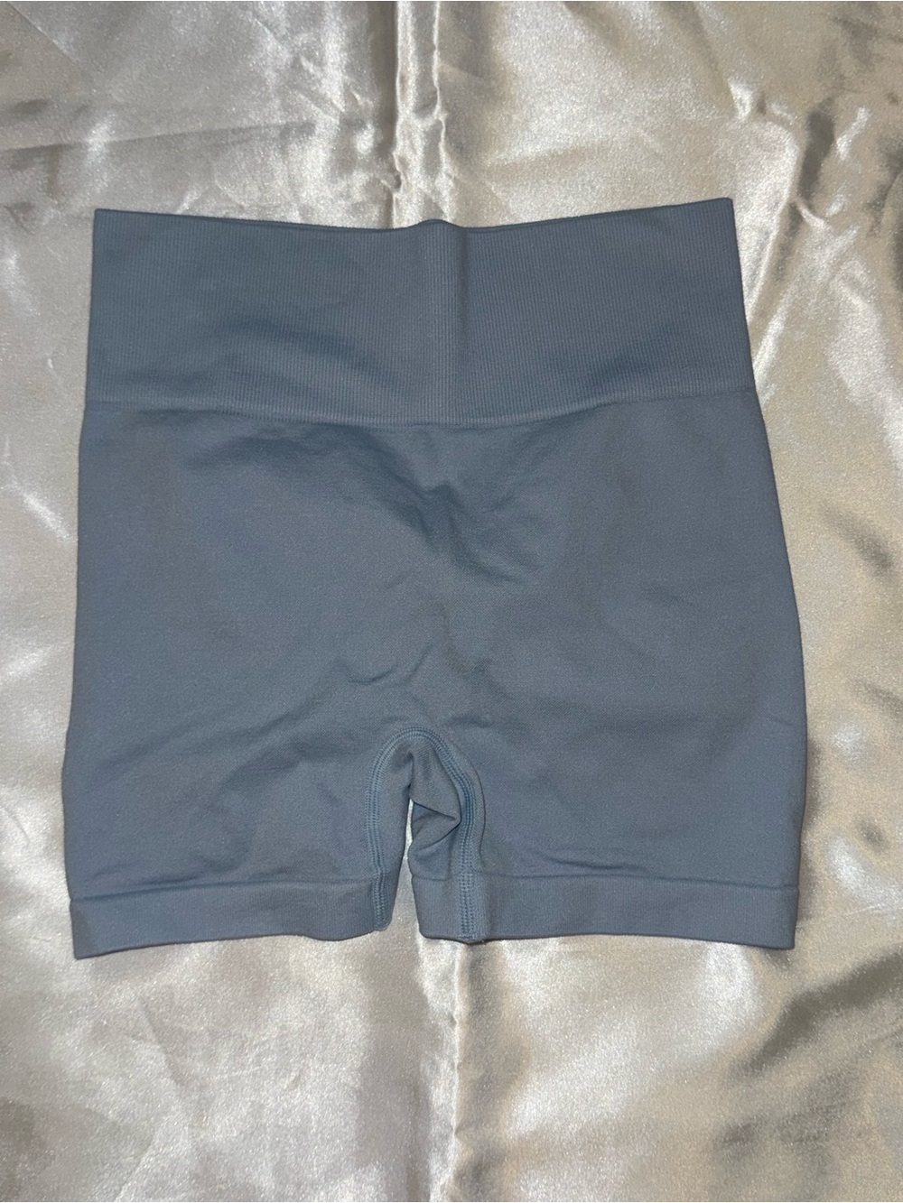 High-Rise Seamless Bike Shorts in Baby Blue 🩵